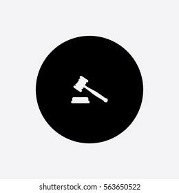 Gavel Icon Silhouette Vector Illustration Stock Vector (Royalty Free) 563650522 | Shutterstock