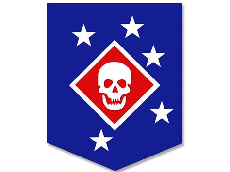 3x4 inch Blue MARSOC RAIDERS Skull and Stars Seal Sticker - usmc marine ssi logo | Marine ...