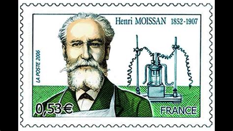 Tribute to Henri Moissan a French chemist and pharmacist who won the 1906 Nobel Prize in ...