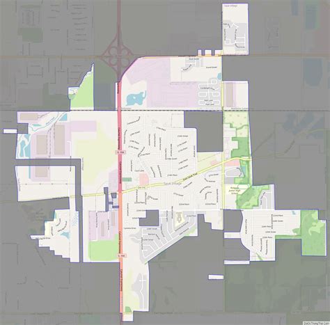 Map of Sauk Village village