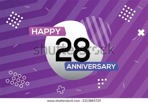 Vector 28th Year Anniversary Logo Vector Stock Vector (Royalty Free ...