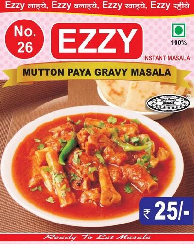 Ezzy Mutton Paya Masala (Big Packets), Packaging: Packet, 50g at Rs 25/packet in Surat