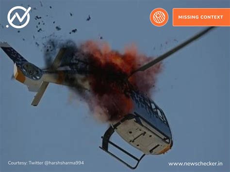 Kedarnath Helicopter Crash: No, This Image Does Not Show Uttarakhand Chopper Mishap - Newschecker