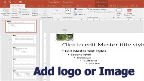 How to Add logo or Image into all PowerPoint Slide 2017 - YouTube