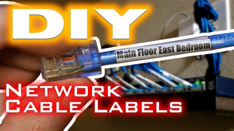 DIY Cable Labels - Custom Design Your Own Network Cable Labels - YouTube