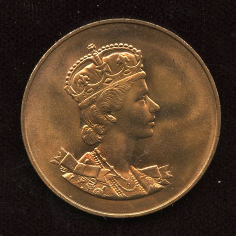 QUEEN ELIZABETH II VIKING SHIP CORONATION MEDAL COIN JUNE 2,1953