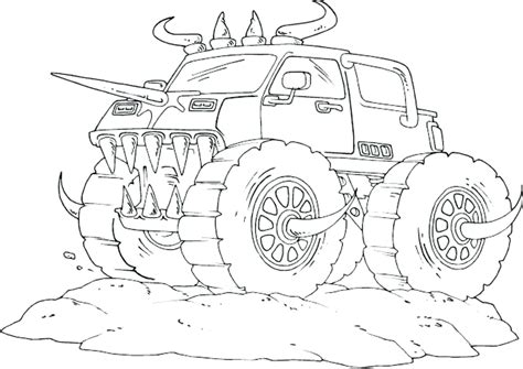 Monster Truck Coloring Pages To Print at GetColorings.com | Free ...