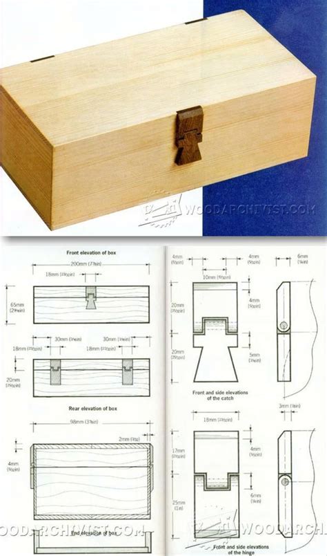 Wooden Hinged Box Plans - Woodworking Plans and Projects | WoodArchivist.com | Woodworking plans ...