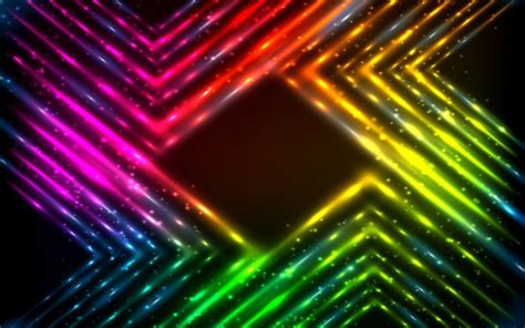 Download neon rays, lights, creative, abstract background wallpapers ...