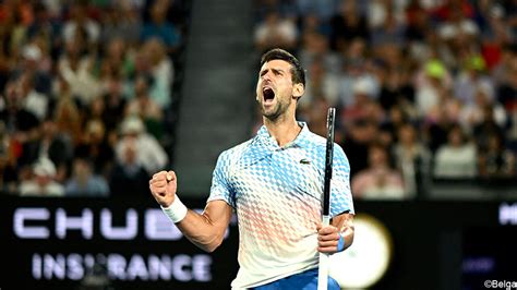 Novak Djokovic in the first leg of the Australian Open semi-finals ...