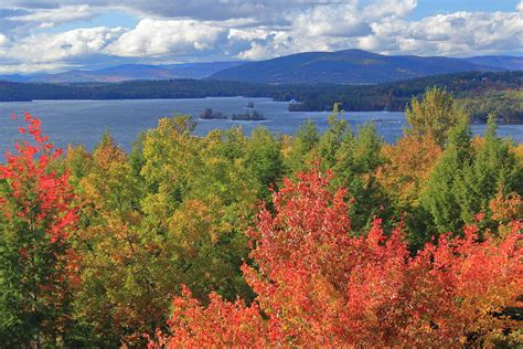 Lake Winnipesaukee Fall Foliage Photograph by John Burk | Fine Art America