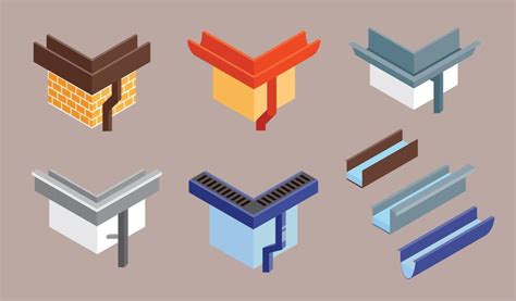 Roof Gutter Vector Flat Illustration 178402 Vector Art at Vecteezy