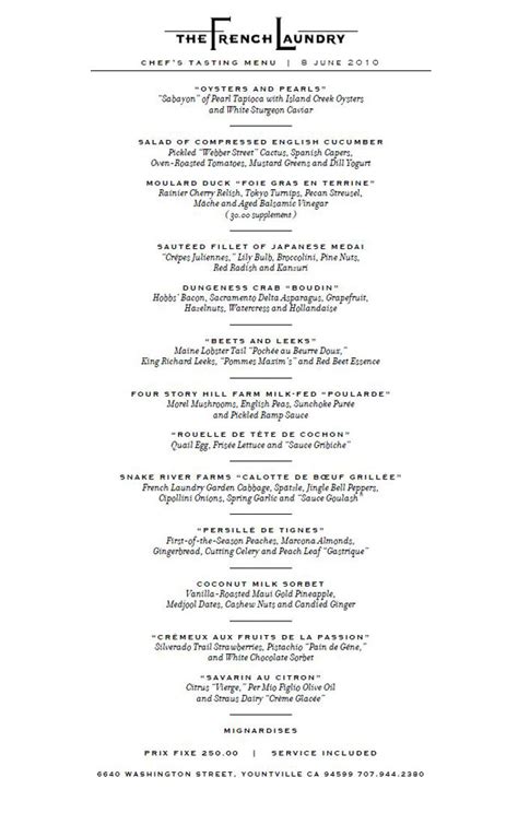 EAT.DRINK.THINK.: Drool on: The French Laundry menu