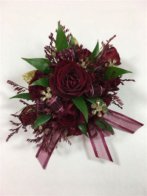 W9 Burgundy Rose Prom Wristlet Corsage FG351B in Bensalem, PA | Flower ...