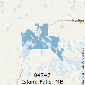 Island Falls Maine Map