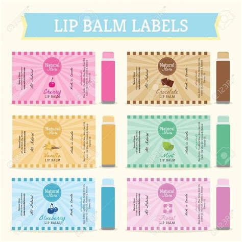 Lip Balm Label Template Free - Printable Word Searches