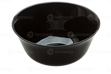 Empty black bowl on white background 12064395 Stock Photo at Vecteezy