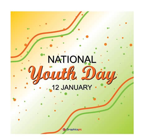 January 12, National Youth Day background illustration photo – free ...