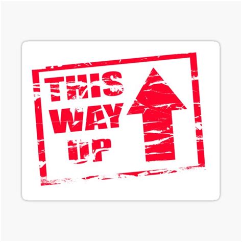 "This way up" Sticker for Sale by stuwdamdorp | Redbubble