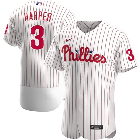 Men's Philadelphia Phillies Bryce Harper Nike White Home Authentic ...