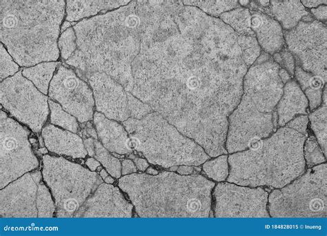 Cracked Concrete Floor Texture Background. Stock Image - Image of building, cement: 184828015