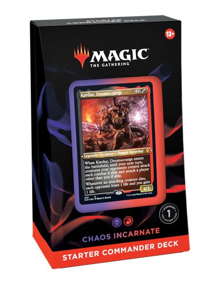 Starter Commander Decks - Chaos Incarnate (Black-Red) - MTG - Magicsur ...