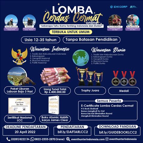 Lomba Cerdas Cermat 2022 – Event Hunter Indonesia