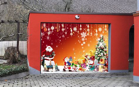 3D Santa Claus Gifts 437 Garage Door Mural | AJ Wallpaper