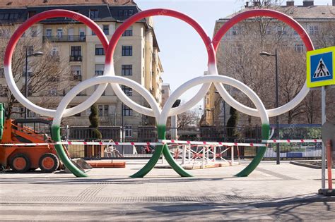 Premium Photo | Olympic rings symbol of sports conducting the olympics ...