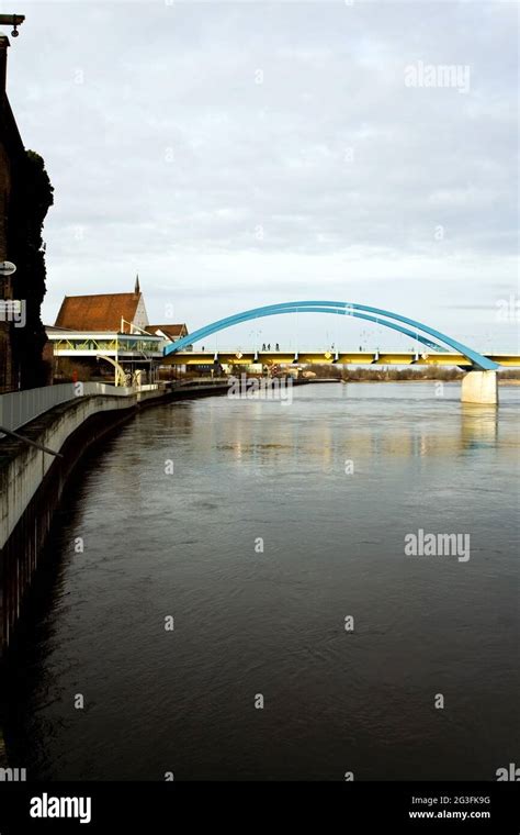 Oder river, bridge Stock Photo - Alamy