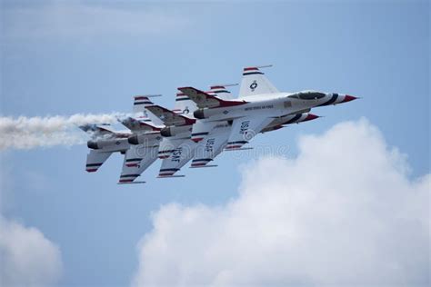 USAF Thunderbirds Performing during an Air Show Editorial Stock Photo ...