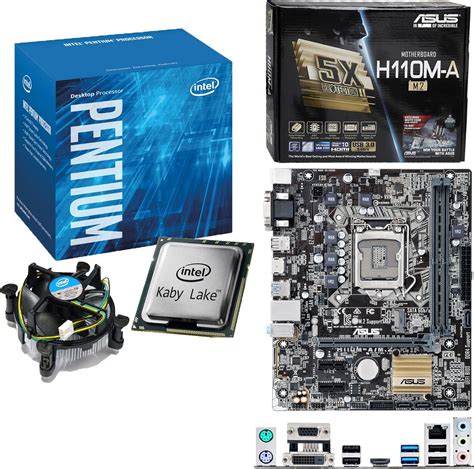 Components4All INTEL Kaby Lake Pentium G4560 3.5Ghz CPU, ASUS H110M-A/M ...