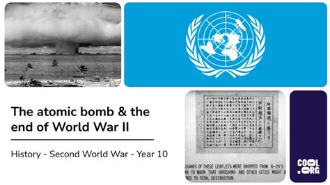 The Atomic Bomb & the End of World War II | Cool.org