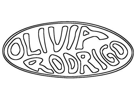 Olivia Rodrigo Icons Coloring Page - Free Printable Coloring Pages for Kids