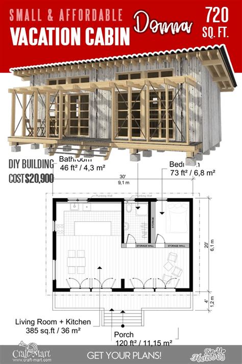 218-small-cabin-plans-Donna - Craft-Mart