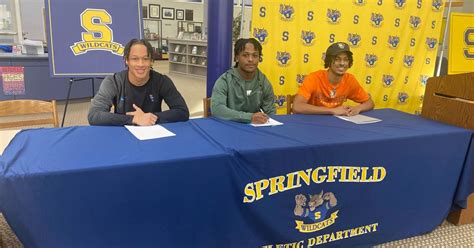 High School Football: Springfield trio signs to play D-I college football