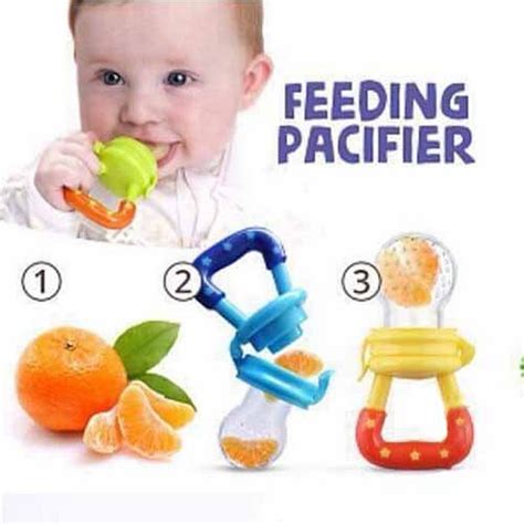 Baby Fruit Feeder Pacifier -Fresh Food Feeder-Silicone Nipple - NY Store