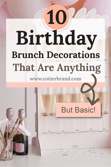 10 Birthday Brunch Decorations That Are Anything But Basic | Birthday ...