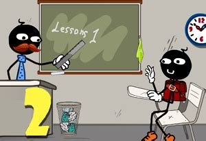 STICKMAN ESCAPE SCHOOL 2 free online game on Miniplay.com