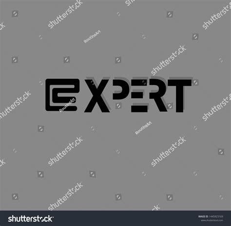 Expert Logo Minimalistic Logo Design Stock Vector (Royalty Free) 1445923169