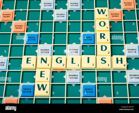 Scrabble Word Board Game by Mattel / Hasbro Stock Photo - Alamy