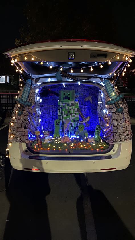 Minecraft themed Trunk or Treat!!! : Minecraft