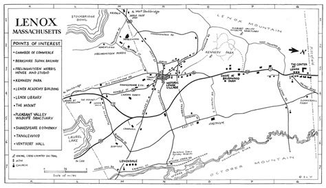 Lenox Town Map - Lenox MA • mappery