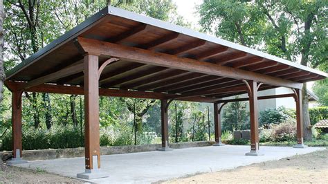 Wooden carport - CARPORT - Proverbio Outdoor Design