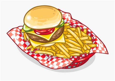 Burger And Fries Clipart , Free Transparent Clipart - ClipartKey