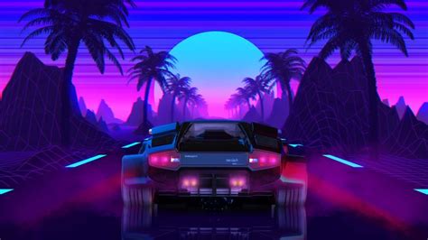 Retro Game Racer [1920x1080] | Neon wallpaper, Neon car, Retro waves