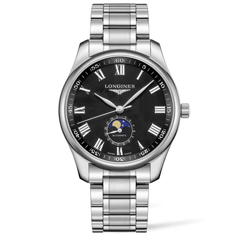 Longines Master Collection Moonphase Black Dial | New York Jewelers Chicago