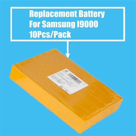 10Pcs/Pack 1650mah Replacement Battery for Samsung Galaxy S1 I9000 High ...