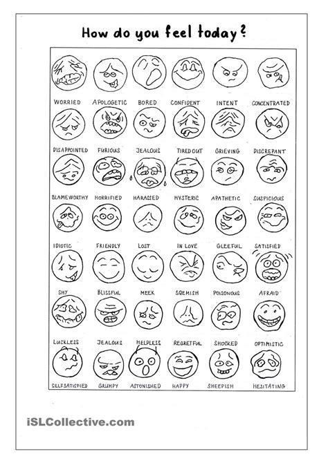 How do you feel today | School: English/Engels | Pinterest | Worksheets ...