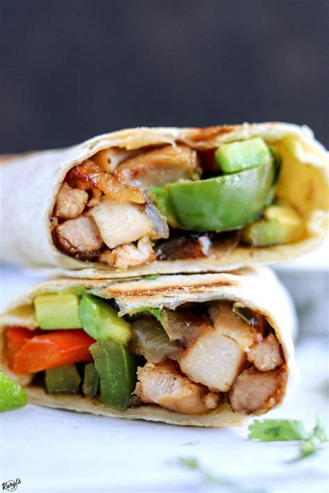 Crispy Chicken Fajita Wrap by Karyl's Kulinary Krusade